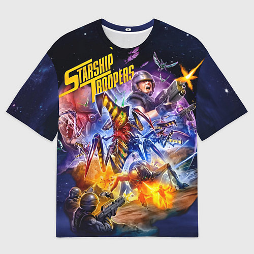 Мужская футболка оверсайз Звездный десант / 3D-принт – фото 1