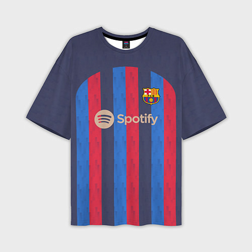 Мужская футболка оверсайз Барселона 22-23 / 3D-принт – фото 1