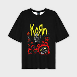 Мужская футболка оверсайз KoЯn - Korn