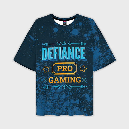 Мужская футболка оверсайз Игра Defiance: PRO Gaming / 3D-принт – фото 1