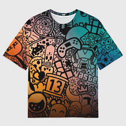 Футболка оверсайз мужская Life is gaming, цвет: 3D-принт