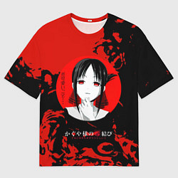 Мужская футболка оверсайз Love is war Госпожа Кагуя Синомия