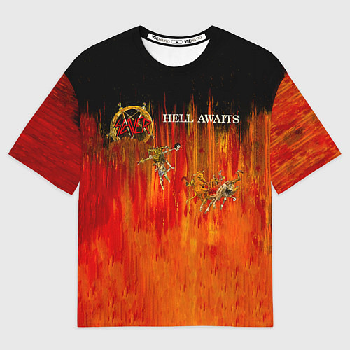 Мужская футболка оверсайз Hell Awaits - Slayer / 3D-принт – фото 1