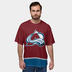 Футболка оверсайз мужская Колорадо Эвеланш Форма, цвет: 3D-принт — фото 2