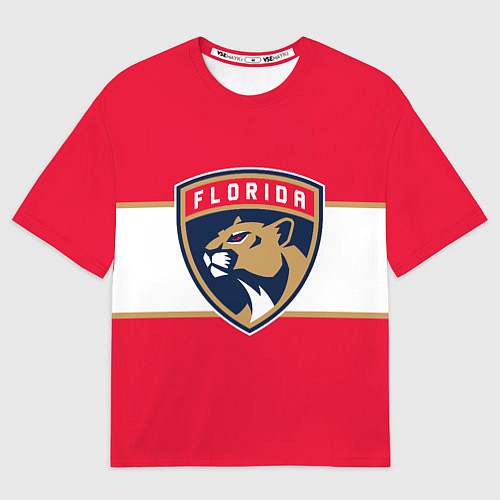 Мужская футболка оверсайз Флорида Пантерз Форма / 3D-принт – фото 1