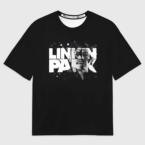 Мужская футболка оверсайз Linkin Park логотип с фото / 3D-принт – фото 1