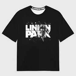 Футболка оверсайз мужская Linkin Park логотип с фото, цвет: 3D-принт
