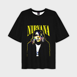 Мужская футболка оверсайз Рок - группа Nirvana