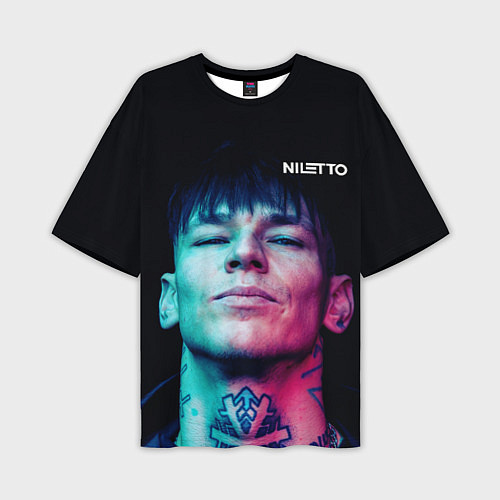Мужская футболка оверсайз Нилетто - модная музыка / 3D-принт – фото 1