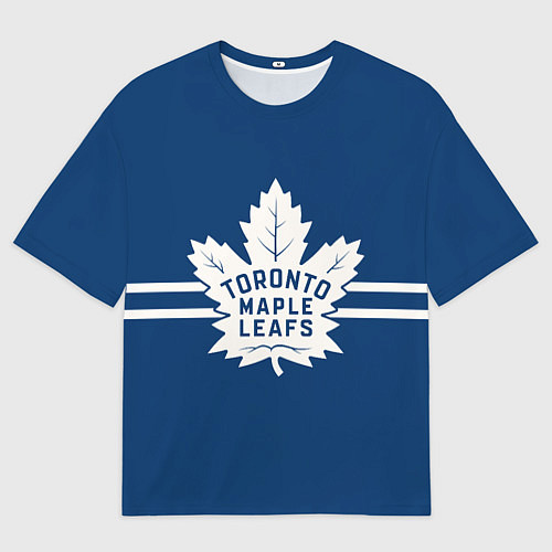 Мужская футболка оверсайз Торонто Мейпл Лифс Форма / 3D-принт – фото 1