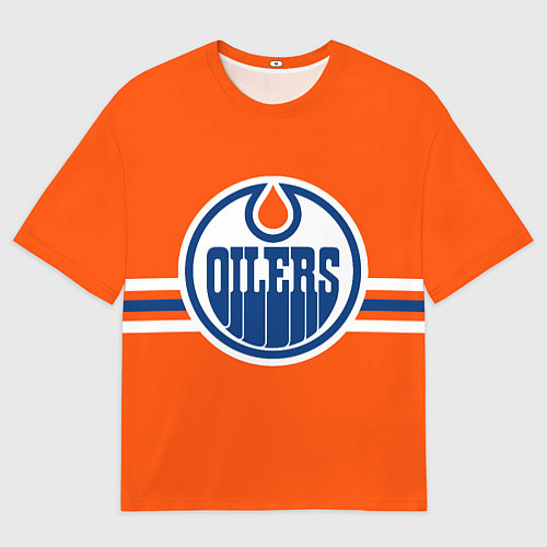 Мужская футболка оверсайз Эдмонтон Ойлерз Форма / 3D-принт – фото 1