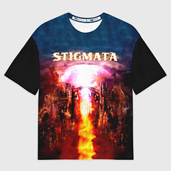 Мужская футболка оверсайз Stigmata альбом