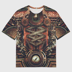 Футболка оверсайз мужская Mechanical device in Steampunk Retro style, цвет: 3D-принт
