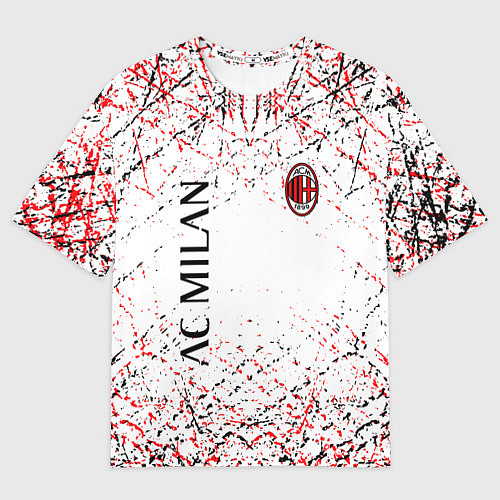 Мужская футболка оверсайз Ac milan logo / 3D-принт – фото 1
