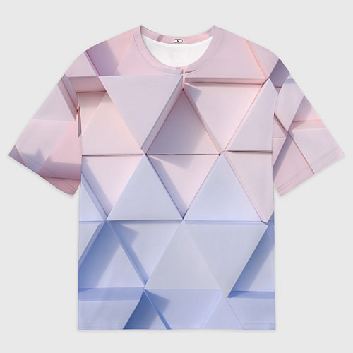 Мужская футболка оверсайз Треугольные элементы / 3D-принт – фото 1