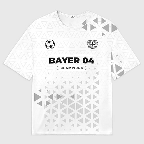 Мужская футболка оверсайз Bayer 04 Champions Униформа / 3D-принт – фото 1