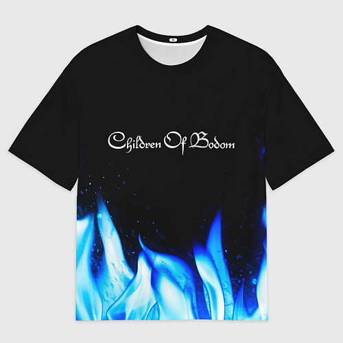 Мужская футболка оверсайз Children of Bodom Blue Fire / 3D-принт – фото 1