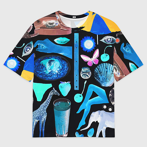 Мужская футболка оверсайз Underground pattern Fashion 2099 / 3D-принт – фото 1