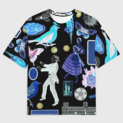 Футболка оверсайз мужская Underground pattern Fashion 2077, цвет: 3D-принт