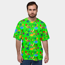 Футболка оверсайз мужская JURASSIC PERIOD, цвет: 3D-принт — фото 2