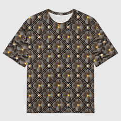 Футболка оверсайз мужская Объемные цветы 3D паттерн, цвет: 3D-принт