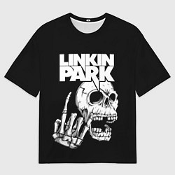 Футболка оверсайз мужская Linkin Park Череп, цвет: 3D-принт