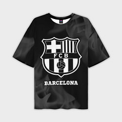 Мужская футболка оверсайз Barcelona Sport на темном фоне