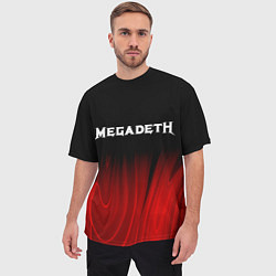 Футболка оверсайз мужская Megadeth Red Plasma, цвет: 3D-принт — фото 2