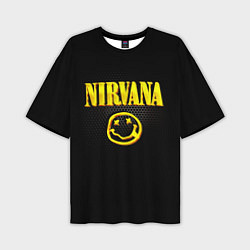 Мужская футболка оверсайз NIRVANA соты