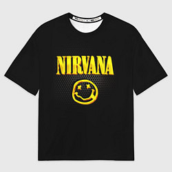 Мужская футболка оверсайз NIRVANA соты