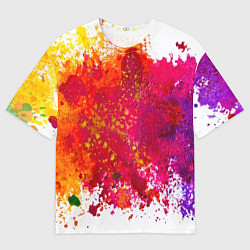 Мужская футболка оверсайз Красочный BOOM