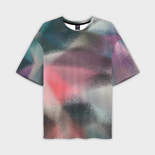 Мужская футболка оверсайз Современный разноцветный абстрактный узор / 3D-принт – фото 1
