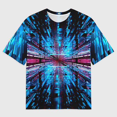 Мужская футболка оверсайз THE INFINITY TUNNEL / 3D-принт – фото 1