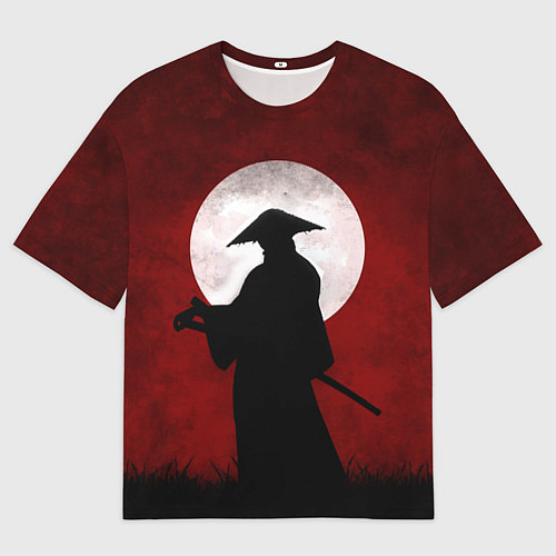 Мужская футболка оверсайз Samurai Самурай / 3D-принт – фото 1