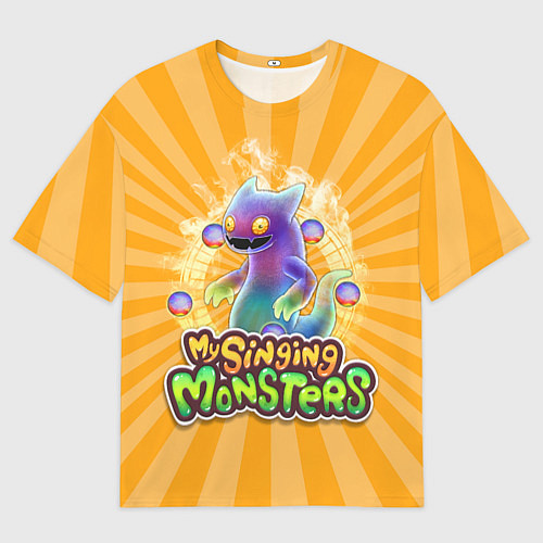 Мужская футболка оверсайз My Singing Monsters Вужас / 3D-принт – фото 1