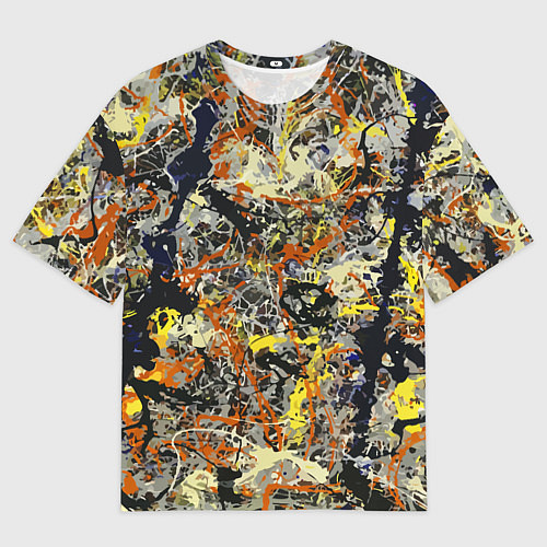 Мужская футболка оверсайз Авангардный экспрессивный паттерн Fashion trend / 3D-принт – фото 1