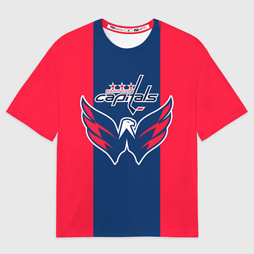 Мужская футболка оверсайз Вашингтон КэпиталзWashington Capitals / 3D-принт – фото 1