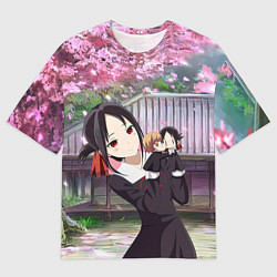 Мужская футболка оверсайз Кагуя - Синомия Love is war Госпожа