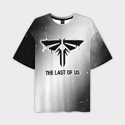 Мужская футболка оверсайз The Last Of Us Glitch на светлом фоне