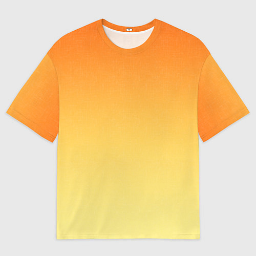 Мужская футболка оверсайз Оранжевый, желтый градиент / 3D-принт – фото 1