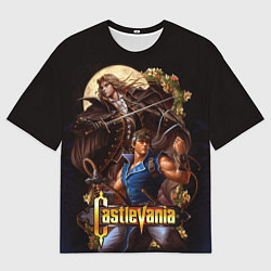 Мужская футболка оверсайз Castlevania - Leon & Alucard