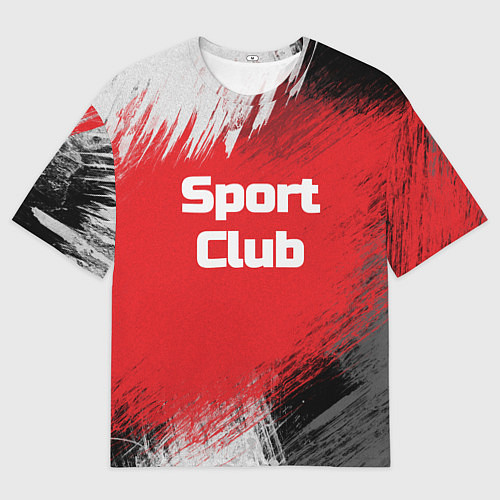Мужская футболка оверсайз Sport Club Спортивный клуб / 3D-принт – фото 1