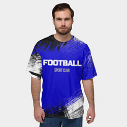 Футболка оверсайз мужская Sports club FOOTBALL, цвет: 3D-принт — фото 2