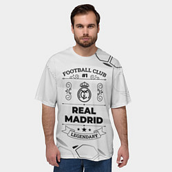 Футболка оверсайз мужская Real Madrid Football Club Number 1 Legendary, цвет: 3D-принт — фото 2