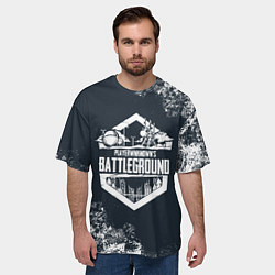 Футболка оверсайз мужская PUBG - playerunknown battlegrounds, цвет: 3D-принт — фото 2