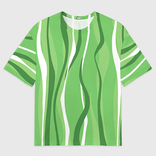 Мужская футболка оверсайз Водоросли / 3D-принт – фото 1