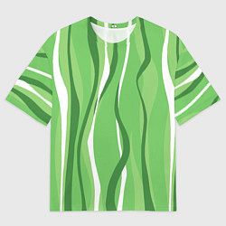 Футболка оверсайз мужская Водоросли, цвет: 3D-принт