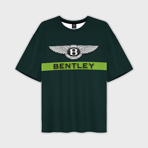 Мужская футболка оверсайз Bentley green / 3D-принт – фото 1