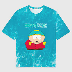 Футболка оверсайз мужская Южный Парк - пламя, цвет: 3D-принт