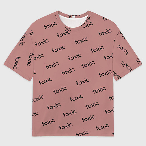Мужская футболка оверсайз Tоксичный / 3D-принт – фото 1
